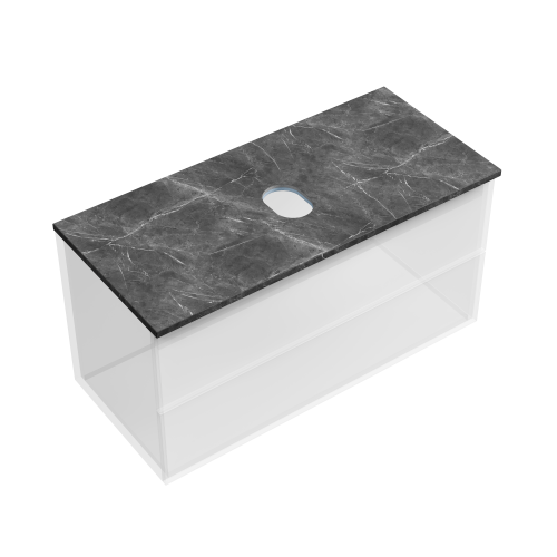 Столешница Sancos TT100A1 100х46 накладная цвет черный - фото 2